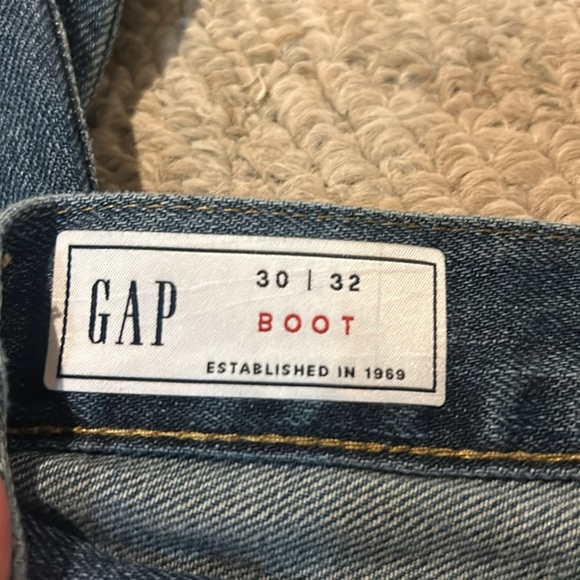 GAP Blue Straight Leg Jeans Classic Denim - Picture 2 of 3